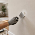 Reparation murale application denduit