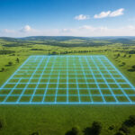 Grille de conversion de terrain lumineuse
