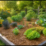 Jardin florissant et potager soigne