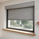 Volet roulant manuel gris interieur moderne