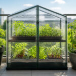 Mini serre sur balcon urbain
